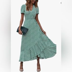 Maxi Floral Wrap Dress